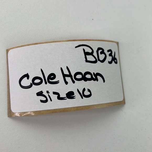 Cole Haan Nike Air black  leather lace up wedge shoe size 10 - Picture 9 of 9